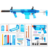 Prophecy MXC-A Short Dart Power Type DIY Kits (Blue Transparent) - Worker4Nerf