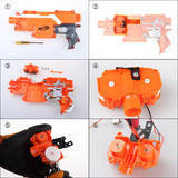 Flywheel Black Slanted Power Type for Nerf STRYFE Rapidstrike | Worker4Nerf