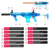 Prophecy MXC-A Short Dart Power Type DIY Kits (Blue Transparent) - Worker4Nerf