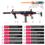 Prophecy MXC-B Short Dart Power Type DIY Kit (Black Transparent) - Worker4Nerf