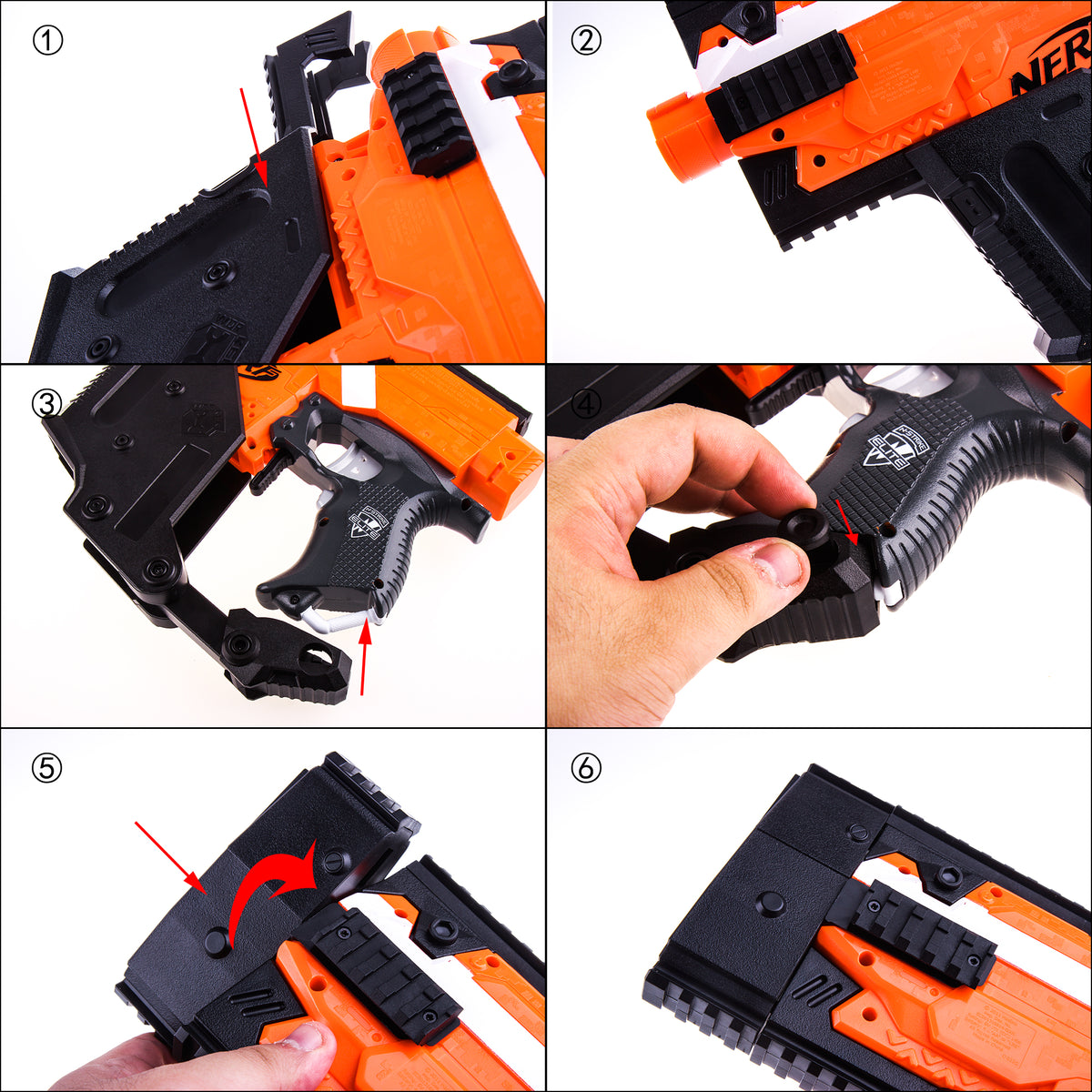 Kriss Vector Imitation ABS Kit for Nerf STRYFE Modify Toy Color