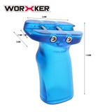 Tilted Hand Grip replacement Kit for Nerf N-Strike Elite Retaliator Toy Color Blue Transparent | Worker4Nerf