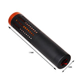 Worker 178cm Suppressor Muzzle Straight Insertion for Nerf Blasters (Black and Orange) - Worker4Nerf