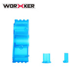 Kriss Vector Imitation ABS Modification Kit for Nerf STRYFE Blaster Toy (Blue Transparent) - Worker4Nerf