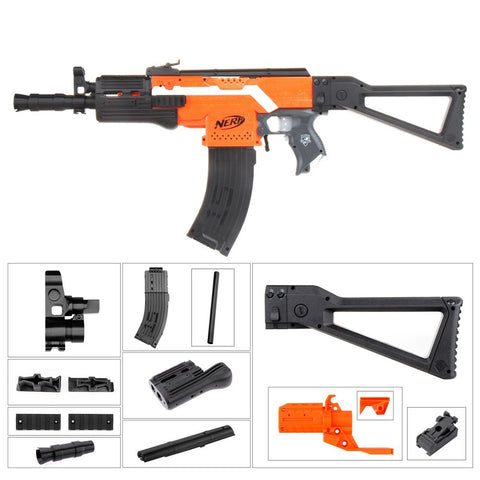 Worker4Nerf AK-105 Style Mod Kit for Stryfe Blaster - Worker4Nerf