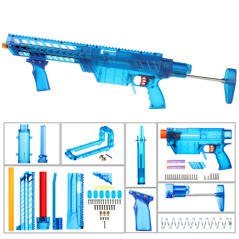 Worker MXC Long Dart [B Pump Type] for Prophecy-R and Retaliator (Blue Transparent) - Worker4Nerf