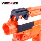 Worker Top and Side Rail Adapter Picatinny Base Set for Nerf Stryfe Modify Toy Color Black | Worker4Nerf