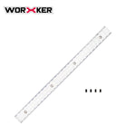 27.9CM Top Rail Mount Kit for Nerf Stryfe Blaster Color Transparent | Worker4Nerf