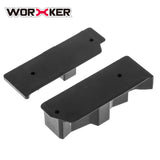 Worker Top and Side Rail Adapter Picatinny Base Set for Nerf Stryfe Modify Toy Color Black | Worker4Nerf