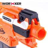 Worker Top and Side Rail Adapter Picatinny Base Set for Nerf Stryfe Modify Toy Color Black | Worker4Nerf