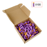 100PCS Gen4 Stefan Short Darts for Nerf/Woker series Electric Modifed Blaster Color Purple | Worker4Nerf