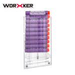 10-Dart Quick Reload Magazine Clip for Nerf & Worker Foam Blasters - Worker4Nerf