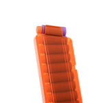 18-Round Slanted Talon Magazine for Nerf Modify Toy Color Orange | Worker4Nerf