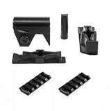 Worker Front Rail Adapter Set with 2 pcs. 5cm Picatinny Rail for Nerf Stryfe (Black) - Worker4Nerf