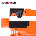 Worker Top and Side Rail Adapter Picatinny Base Set for Nerf Stryfe Modify Toy Color Black | Worker4Nerf