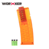 15 Stefan Short Darts Honeycomb Magazine for Modified Nerf Blaster Color Orange Transparent | Worker4Nerf