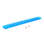 19cm Picatinny Rail for Nerf Blasters and Nerf Modify Parts Toy Color Blue Transparent | Worker4Nerf
