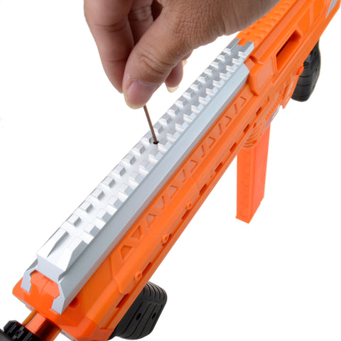Stefan Short Darts Upgrade Tube Rail kits for Nexus Pro Blaster (Silver) | Worker4Nerf