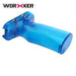 Tilted Hand Grip replacement Kit for Nerf N-Strike Elite Retaliator Toy Color Blue Transparent | Worker4Nerf
