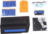 Kids Unisex Tactical Vest Kit, Mask, Protective Glasses for N-Strike Elite Series - Worker4Nerf