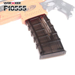 Worker 15-Darts Magazine Clip for Nerf Blasters F10555 (Transparent Black) - Worker4Nerf