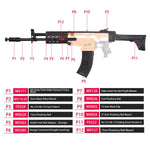 Worker4Nerf AK-12 Kit for Stryfe Blaster - Worker4Nerf
