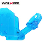 Kriss Vector Imitation ABS Modification Kit for Nerf STRYFE Blaster Toy (Blue Transparent) - Worker4Nerf