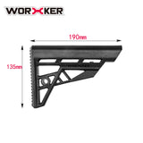 Model A Modification Shoulder Stock Kits for Nerf Elite STRYFE Modify Toy Color Black | Worker4Nerf