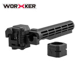 Worker Shoulder Stock Core with Adaptor for N-Strike Elite Blasters (Black) - Worker4Nerf