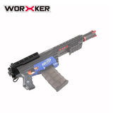 Worker Shoulder Stock Core with Adaptor for N-Strike Elite Blasters (Black) - Worker4Nerf