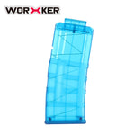 Worker 12-Dart Tactical Quick Reload Clips Injection Mold Magazine [MULTIPLE COLORS] - Worker4Nerf