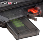 Worker 10 Short Darts Stefan Magazine Clip for Modded Nerf Blasters (Black Transparent) - Worker4Nerf